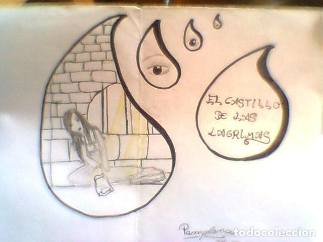 Fotos von Musikern: Kastillo De Las L&aacute;grimas Fans Club 1994 - Dise&ntilde;o original en tinta para tarjeta postal