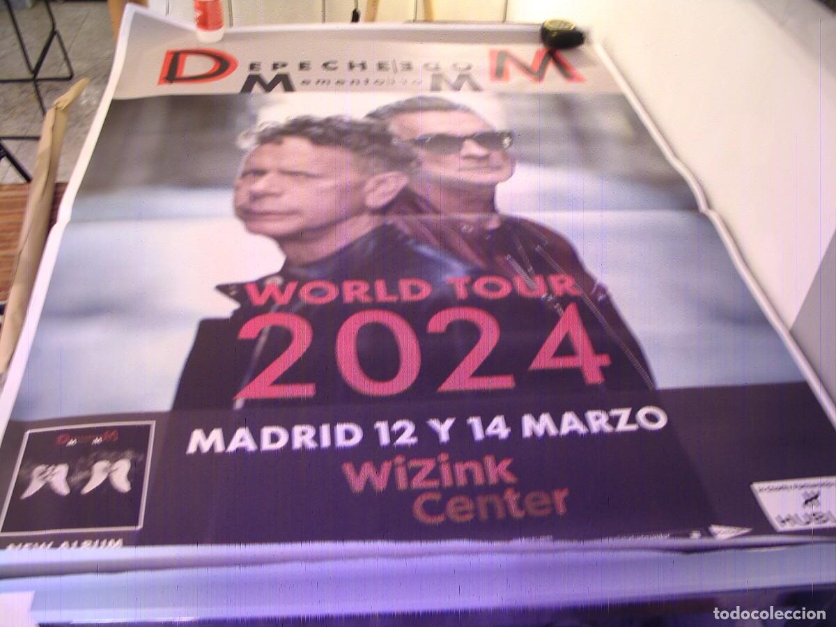 Fotos de Cantantes: DEPECHE MODE CARTEL ORIGINAL WORLD TOUR 2024 Madrid 140x100