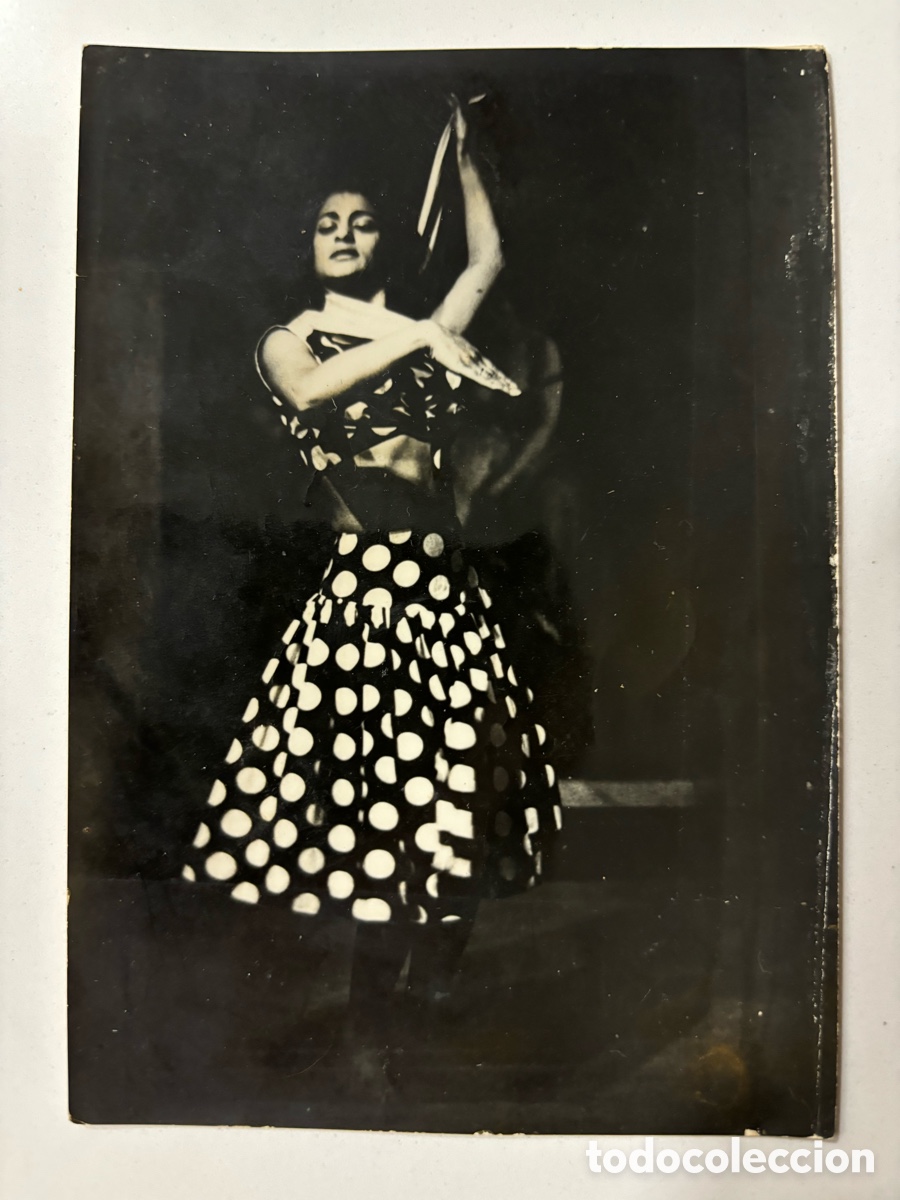 Fotos de Cantantes: Foto original con aut&oacute;grafo de la bailaora la chunga