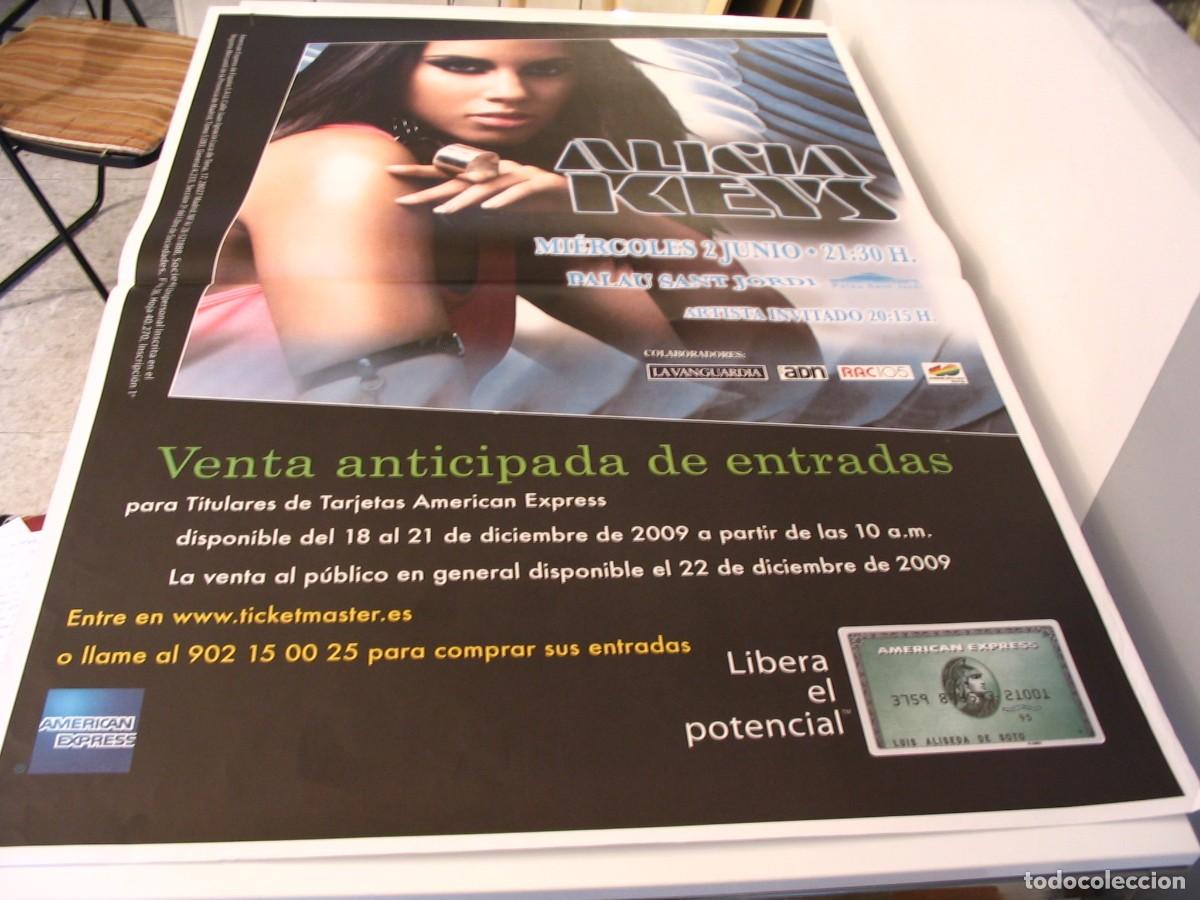 Photos de Chanteurs et Chanteuses: ALICIA KEYS CARTEL ORIGINAL TOUR 2009 Barcelona 140x100 26 B