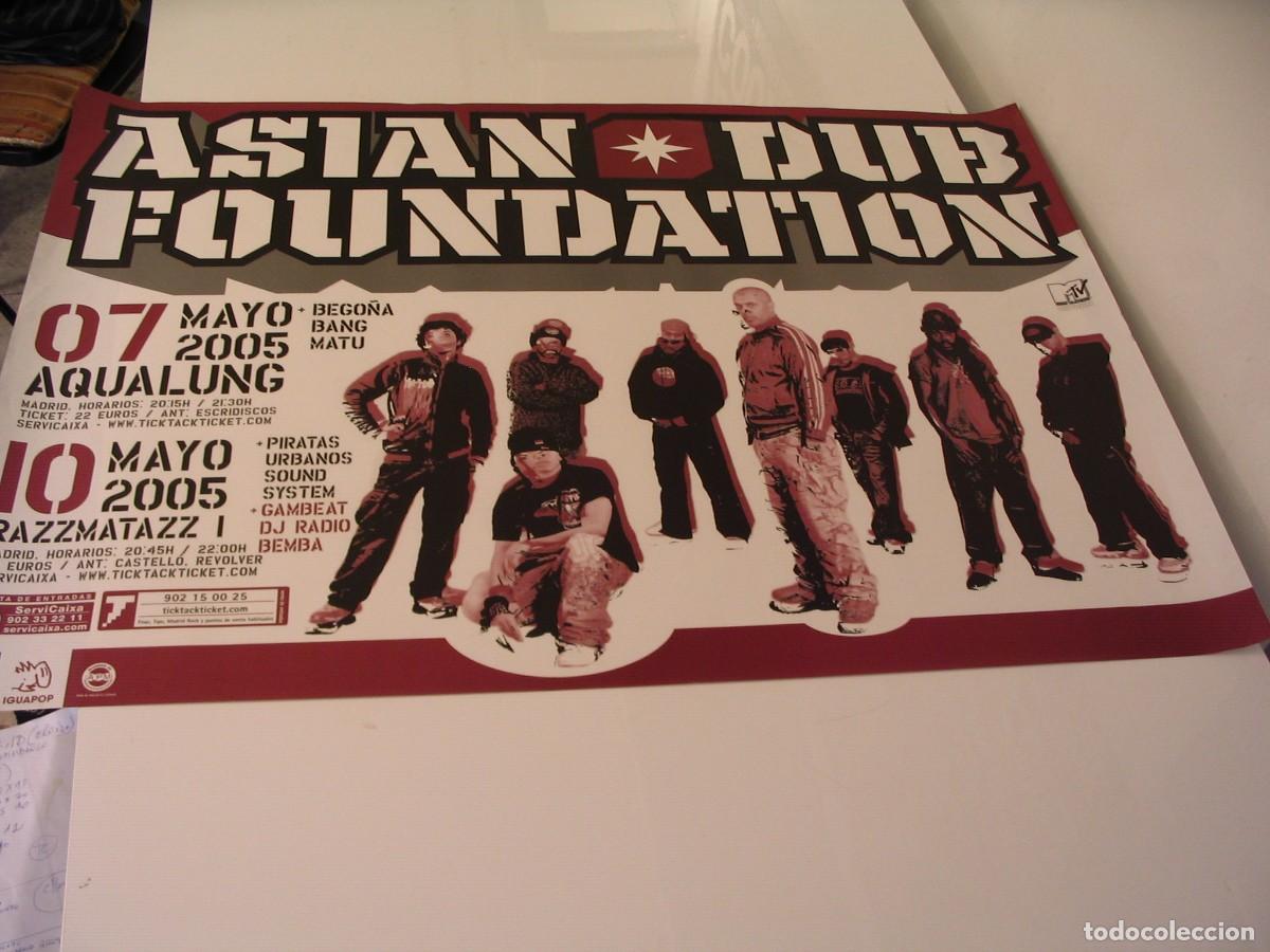 Fotos von Musikern: ASIAN DUB FOUNDATION CARTEL ORIGINAL TOUR 2005 Barcelona Madrid 70x100 26 B