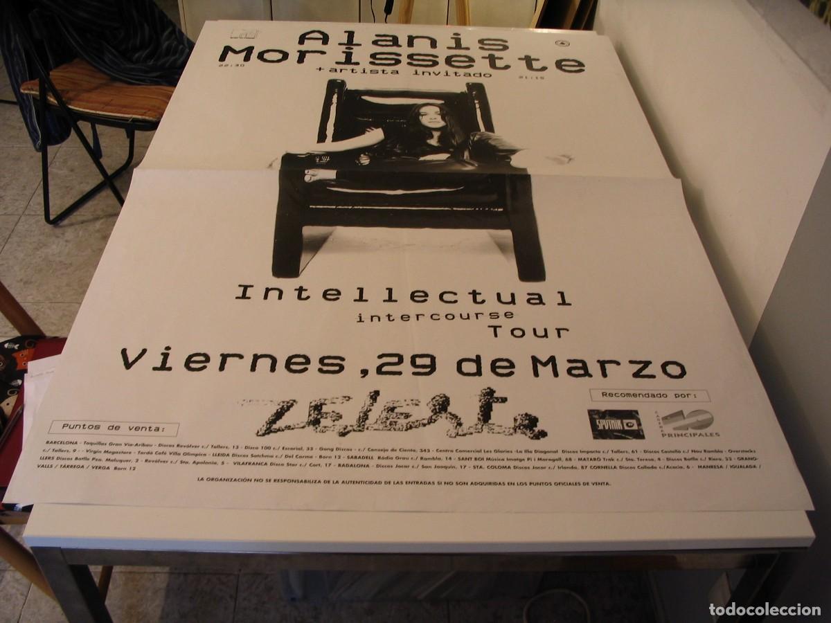 Fotos de Cantantes: ALANIS MORISSETTE CARTEL ORIGINAL intellectual TOUR Barcelona 140x100 26 B