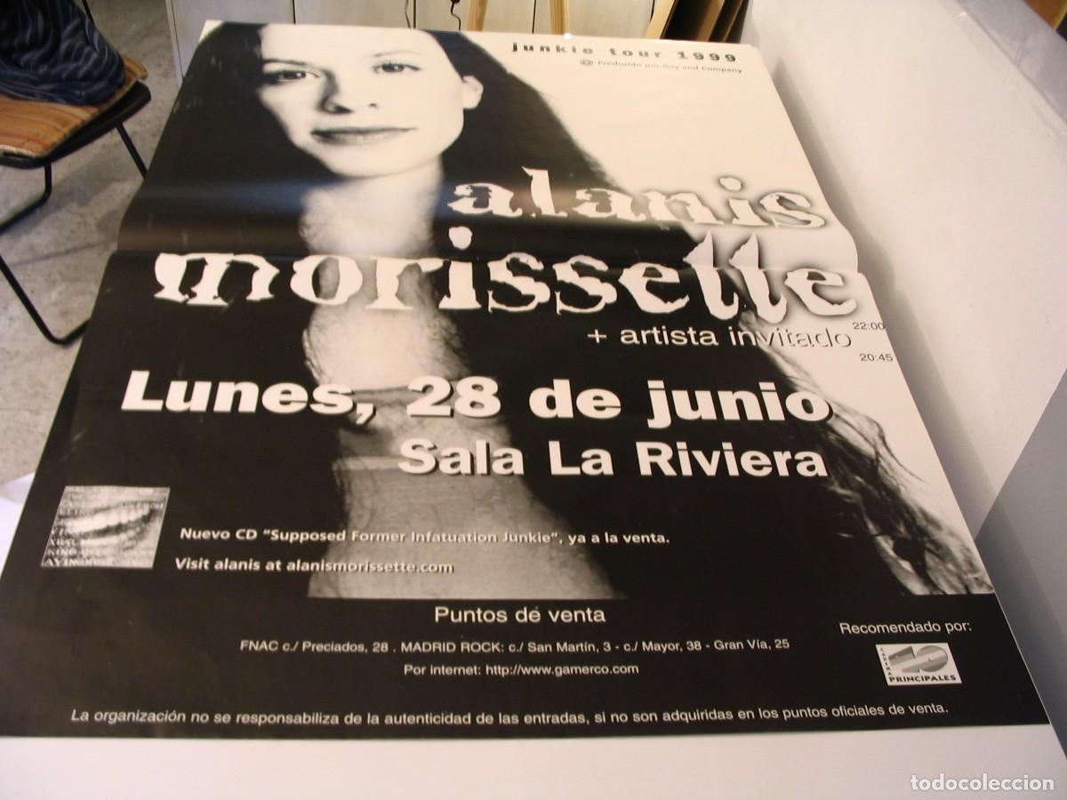 Fotos de Cantantes: ALANIS MORISSETTE CARTEL ORIGINAL TOUR 1999 Madrid 130x90 26 B