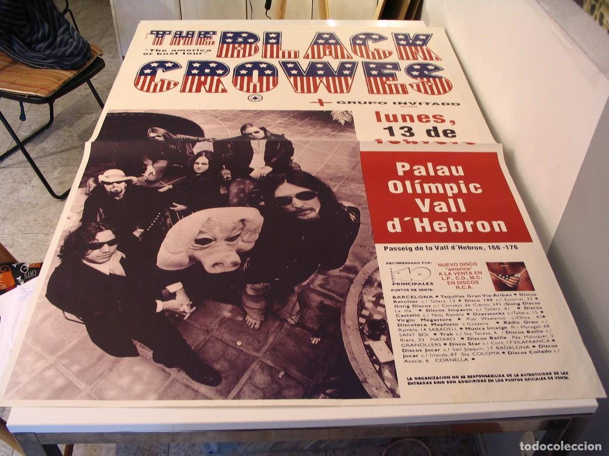 Fotos de Cantantes: BLACK CROWES CARTEL ORIGINAL TOUR 1995 Barcelona 130x90 26 B