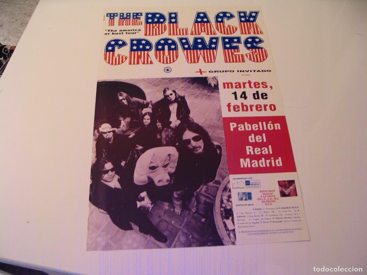 Fotos de Cantantes: BLACK CROWES CARTEL ORIGINAL TOUR 1995 Madrid 42x30 26 B