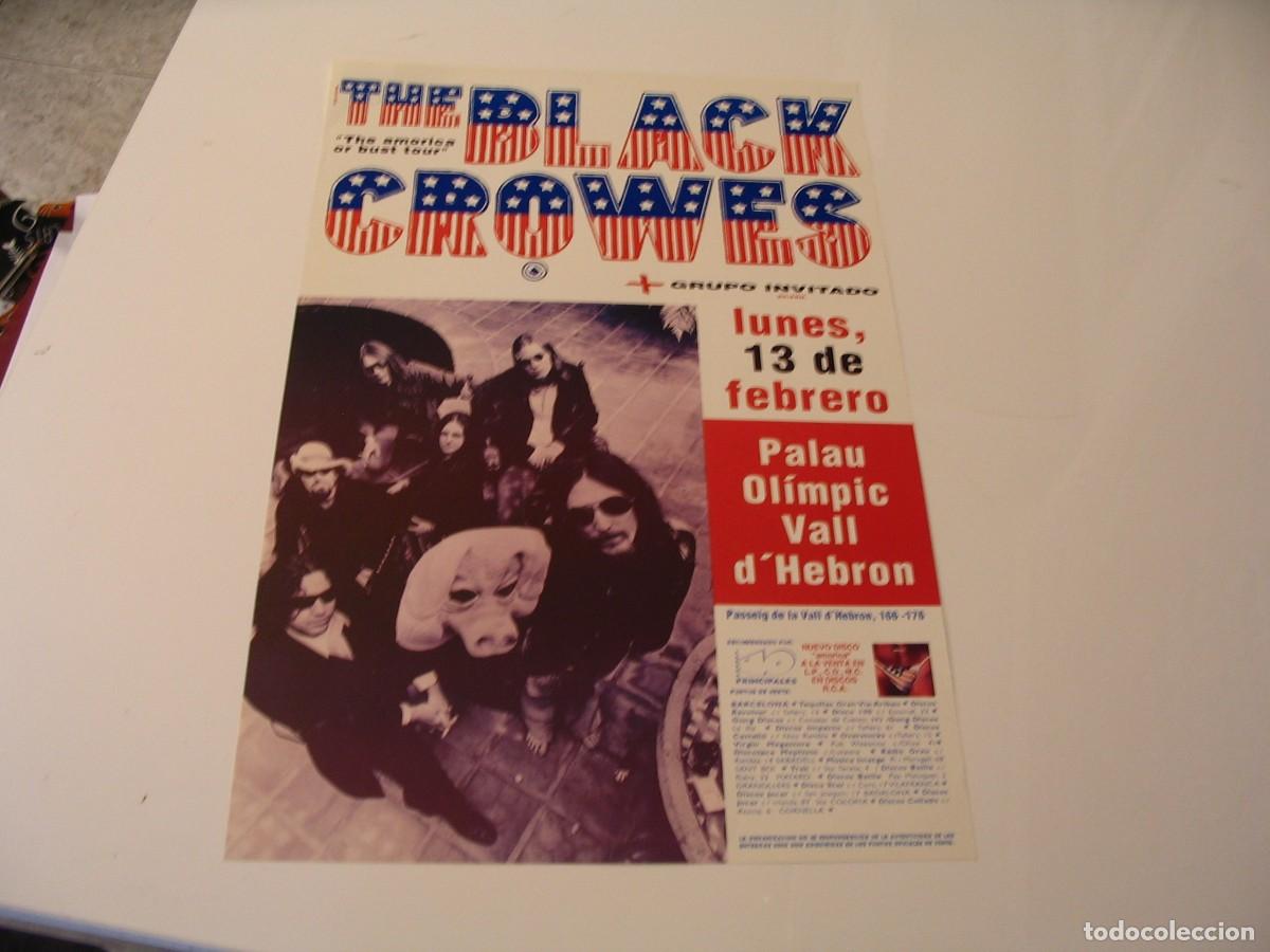Fotos de Cantantes: BLACK CROWES CARTEL ORIGINAL TOUR 1995 Barcelona 42x30 26 B