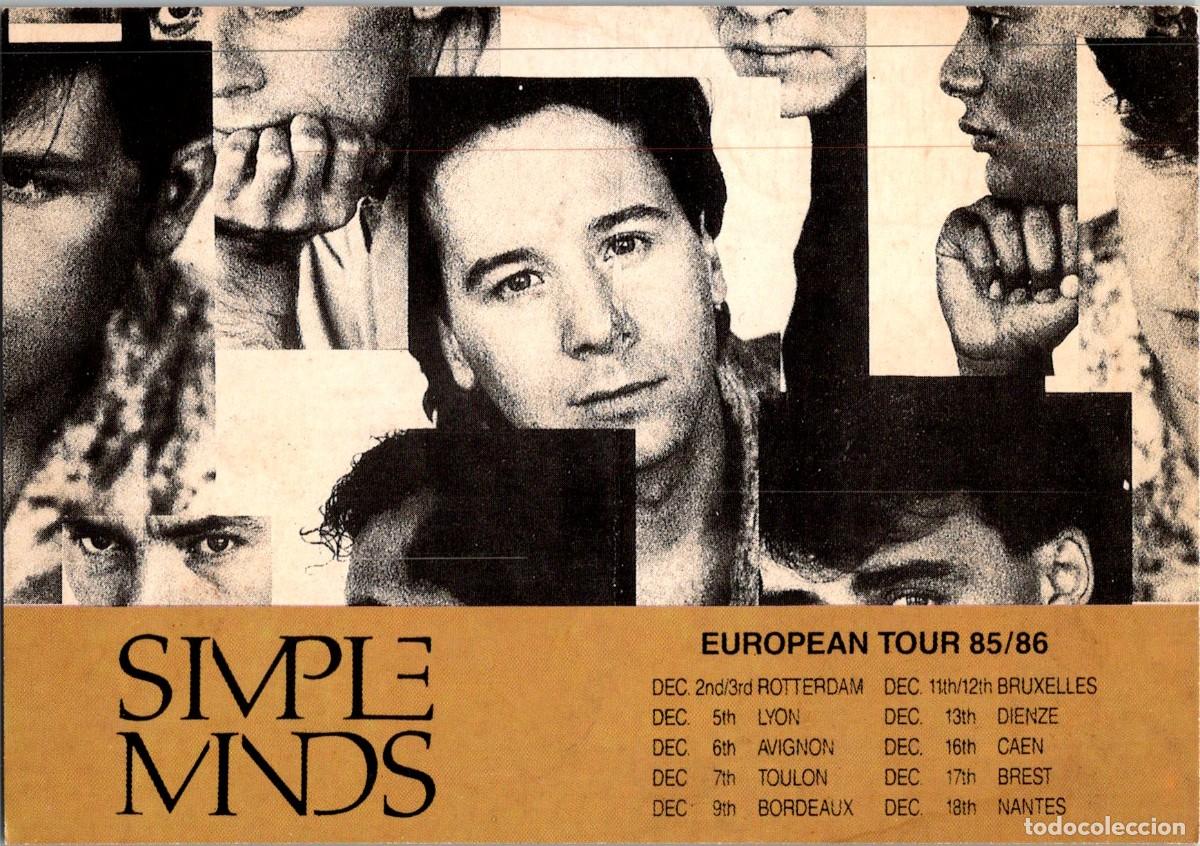 Fotos de Cantantes: Simple Minds - European Tour 85/86 - Ed. Humour &agrave; la Carte A-C 391 - Postal - 146x103mm