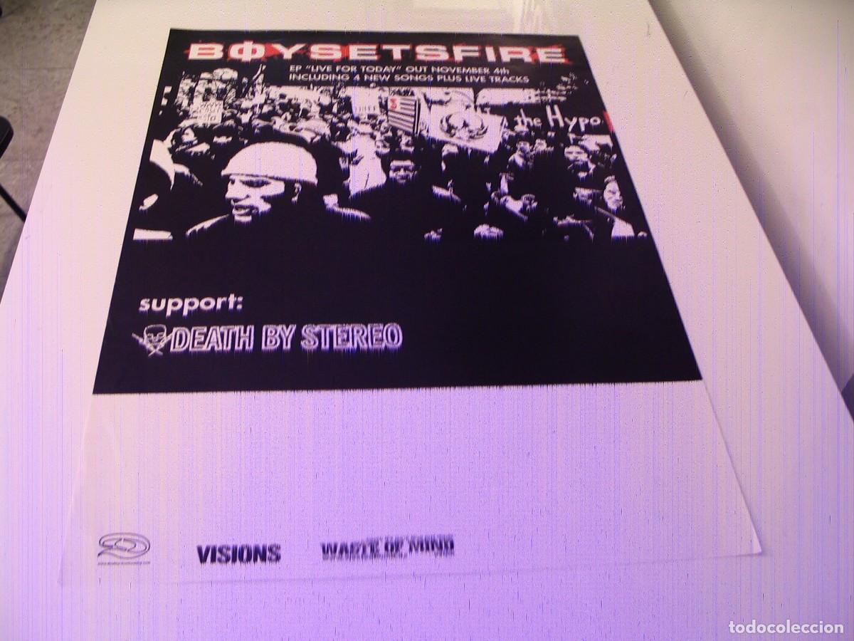Fotos de Cantantes: BOYSETSFIRE CARTEL ORIGINAL nuevo ep Live for today Death by stereo TOUR 84x60 26 B