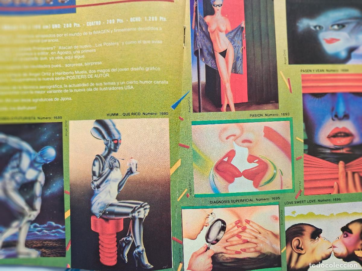 Fotos de Cantantes: Dise&ntilde;os Ortiz y Muela - l&aacute;mina cartulina A3 q procede legendario boletin Discoplay Dic. 1982