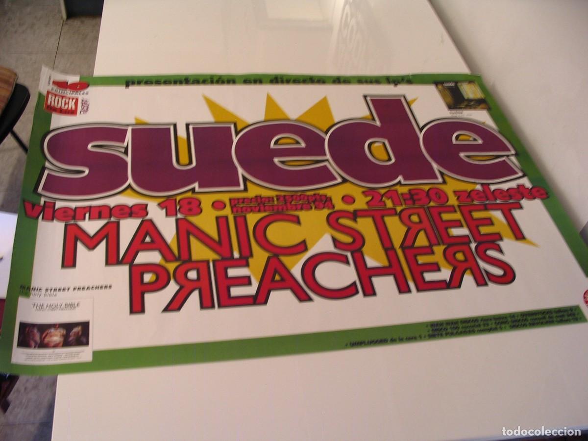 Fotos de Cantantes: SUEDE + Manic street preachers CARTEL ORIGINAL Barcelona 1994 TOUR 68x96 26 B