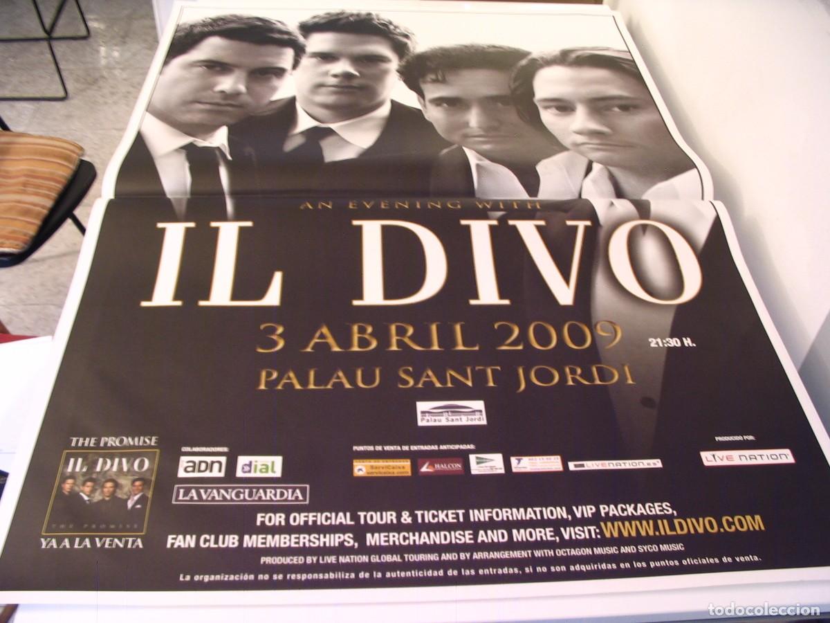 Photos of Singers: IL DIVO CARTEL ORIGINAL Barcelona 2009 TOUR 130x90 26 B