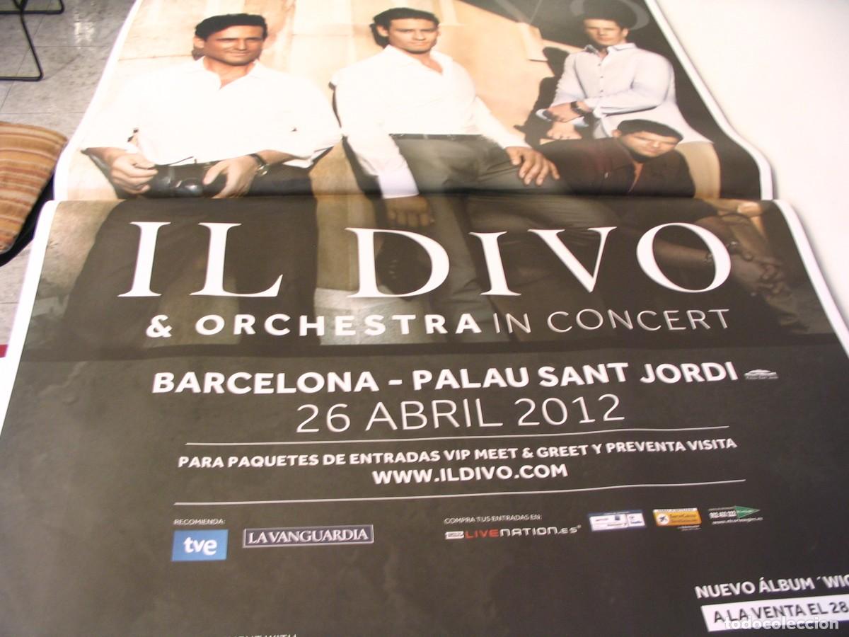 Fotos de Cantantes: IL DIVO CARTEL ORIGINAL Barcelona 2006 TOUR 130x90 26 B