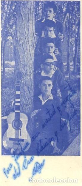 Fotos de Cantantes: FOTOGRAFIA DE CANTANTE, DUO TITANICO Y SU COJUNTO, CON DEDICATORIA. FOTCANT-12