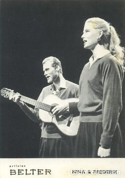 Fotos de Cantantes: FOTOGRAFIA DE CANTANTE, ARTISTAS BELTER NINA & FREDERIK, EL REVERSO EN BLANCO. FOTCANT-22