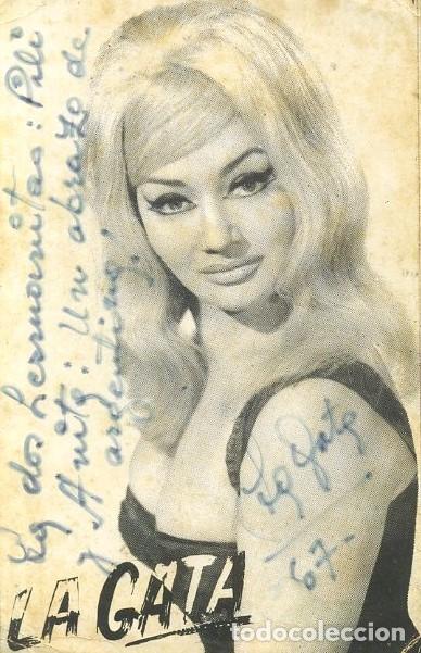 Fotos de Cantantes: FOTOGRAFIA DE CANTANTE, LA GATA, CON DEDICATORIA A&Ntilde;O 1967. REVERSO EN BLANCO. FOTCANT-31