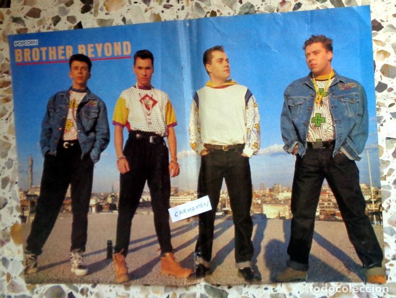 Fotos de Cantantes: DOBLE P&Oacute;STER REVISTA POPCORN ANTIGUO A&Ntilde;OS 80. BROTHER BEYOND - THEN JERICO