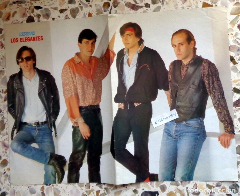 Fotos de Cantantes: DOBLE P&Oacute;STER REVISTA POPCORN ANTIGUO A&Ntilde;OS 80. LOS ELEGANTES - BRUCE SPRINGSTEEN