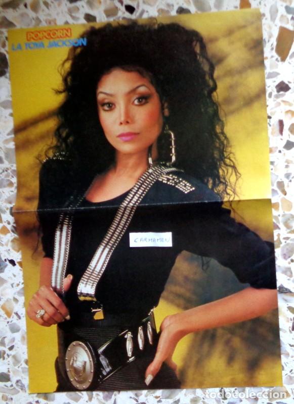 Fotos de Cantantes: DOBLE P&Oacute;STER REVISTA POPCORN ANTIGUO A&Ntilde;OS 80. LATOYA LA TOYA JACKSON - ROBERT SMITH THE CURE