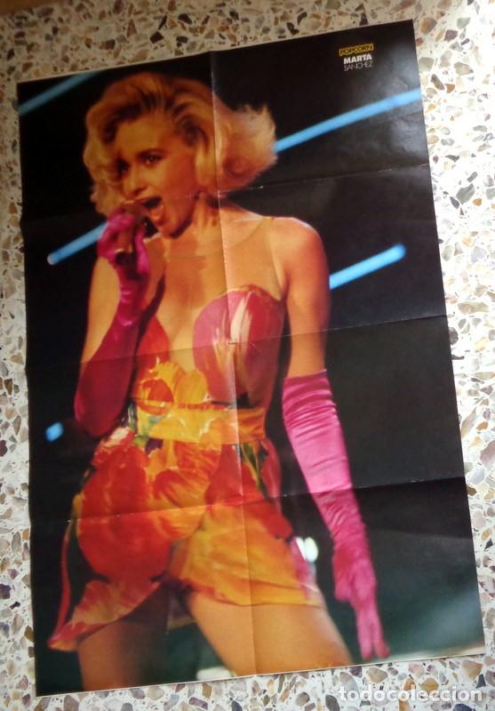 Fotos de Cantantes: DOBLE P&Oacute;STER REVISTA POPCORN ANTIGUO A&Ntilde;OS 80. GRAN FORMATO. MARTA SANCHEZ OLE-OLE. GLENN MEDEIROS