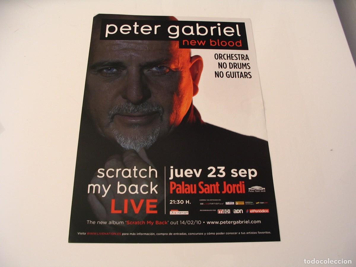 Fotos de Cantantes: PETER GABRIEL CARTEL ORIGINAL Barcelona 2010 TOUR 42x30 Genesis 26 B