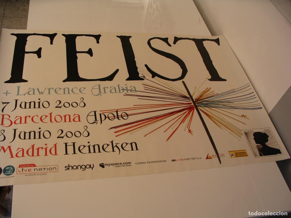 Fotos de Cantantes: FEIST Lawrence Arabia CARTEL ORIGINAL 2008 Barcelona Madrid TOUR 70x100 26 B