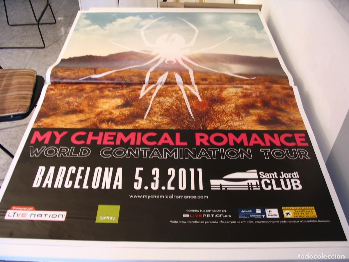 Fotos de Cantantes: MY CHEMICAL ROMANCE CARTEL ORIGINAL 2011 Barcelona TOUR 130x90 26 B