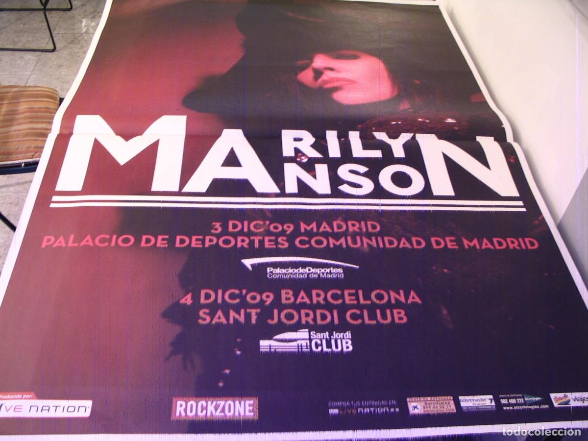 Fotos de Cantantes: MARILYN MANSON CARTEL ORIGINAL 2009 Madrid Barcelona TOUR 140x100 26 B