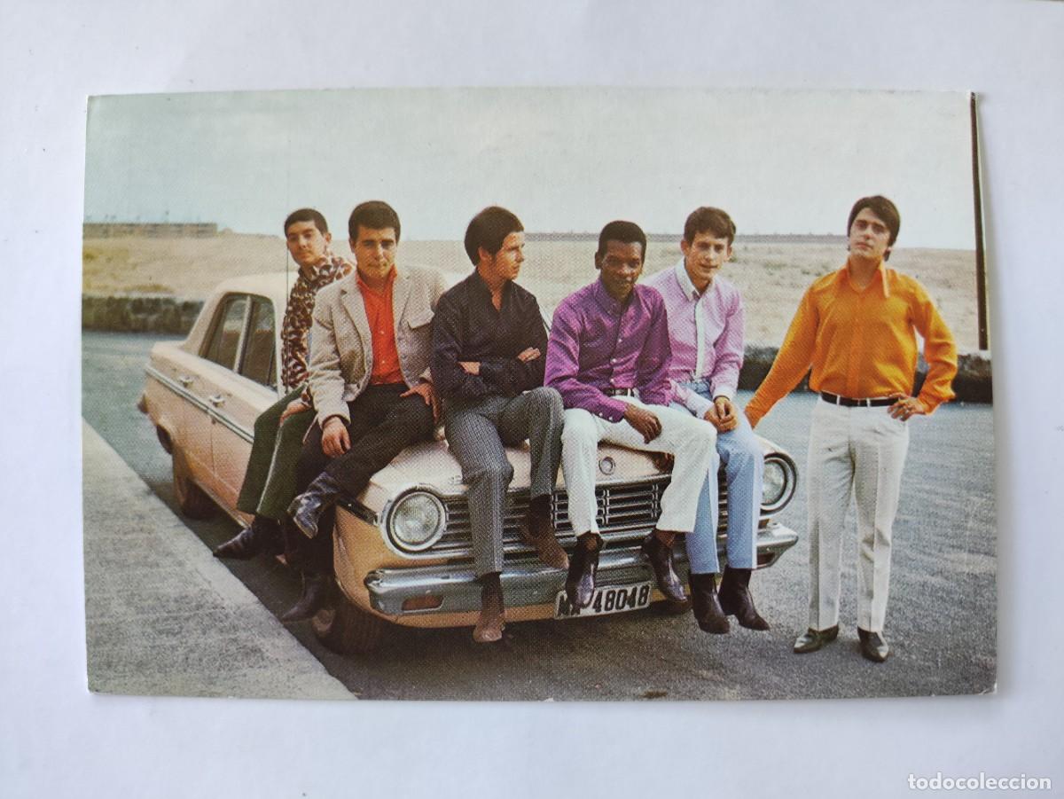 Fotos de Cantantes: POSTAL 19534 NUEVA-GEPSA LOS POP TOPS CON SU BLANCA PALIDEZ -MUSICA COCHE