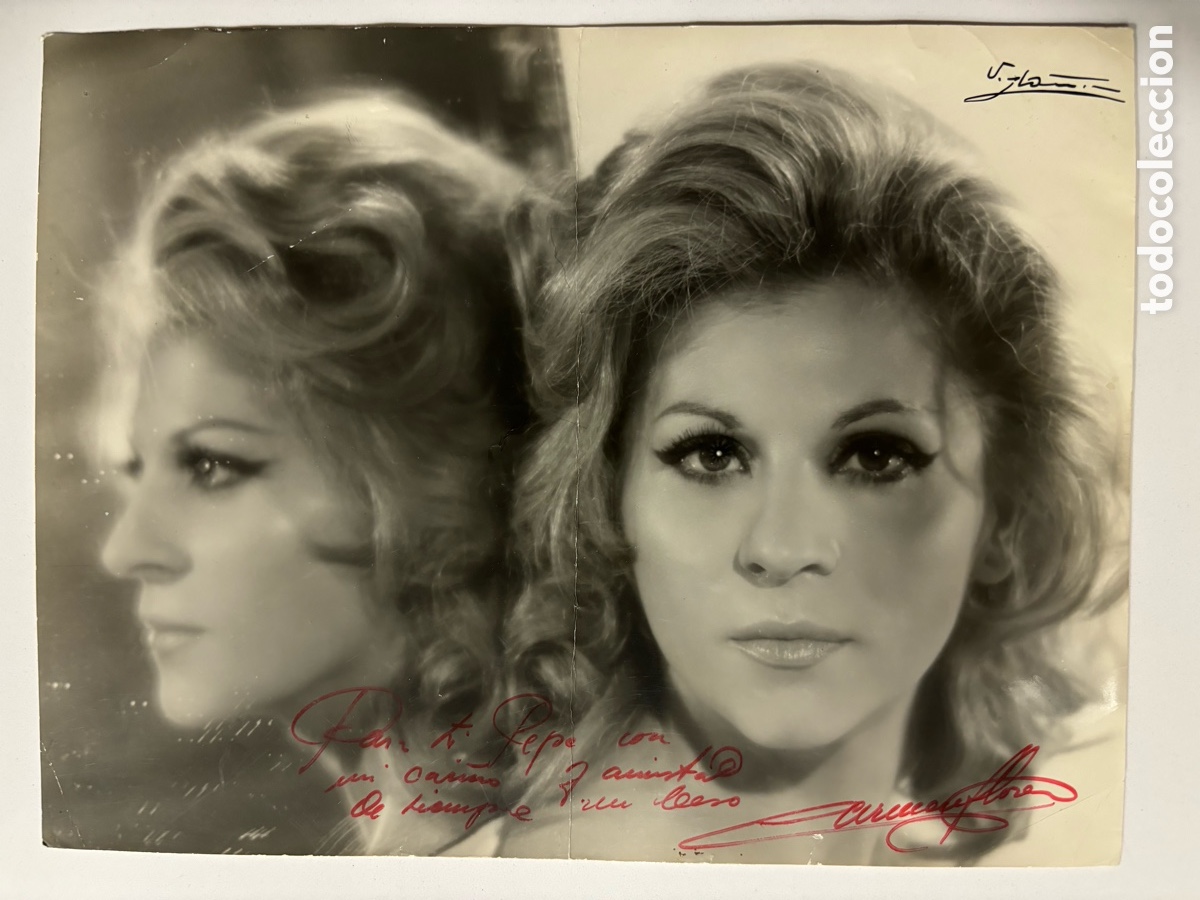 Fotos de Cantantes: Foto original con aut&oacute;grafo de Carmen Flores foto Ib&aacute;&ntilde;ez Madrid M
