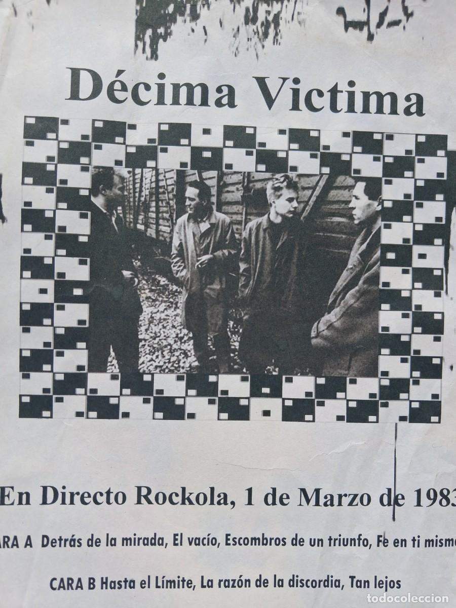 Fotos de Cantantes: D&eacute;cima V&iacute;ctima - poster promo A4 de la editora pirata Trauco - concierto rockola 1983