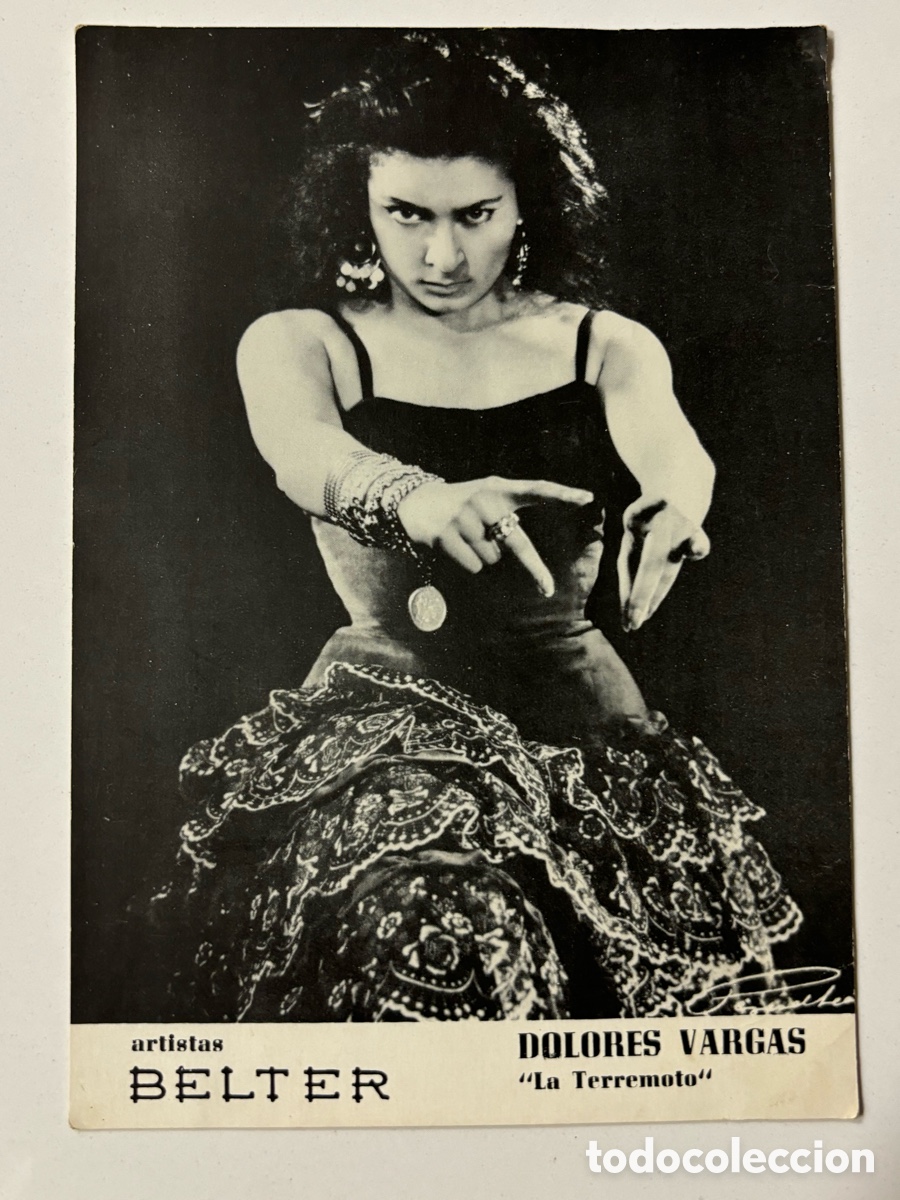 Fotos de Cantantes: Tarjeta discos Belter de Dolores Vargas la terremoto M