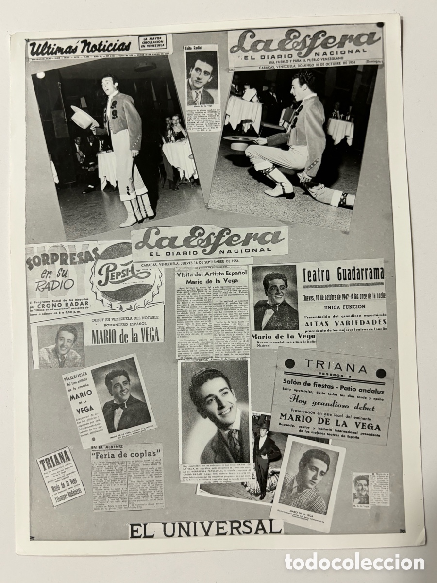 Fotos de Cantantes: Foto original del cantante y bailar&iacute;n Mario De la Vega