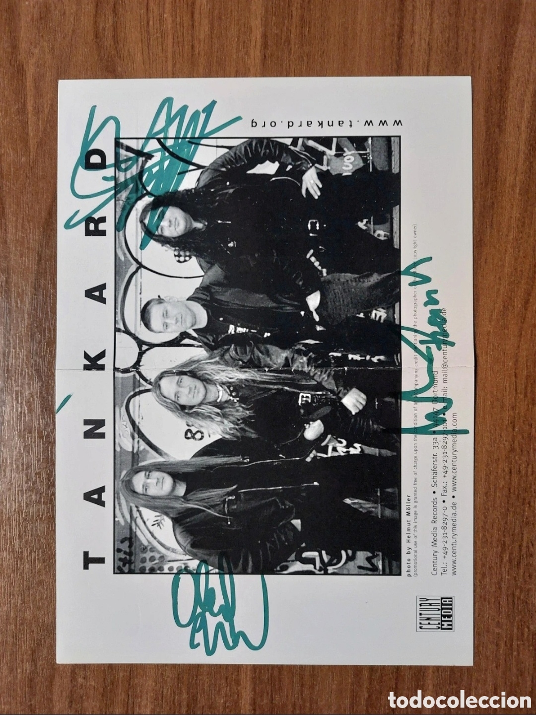 Fotos de Cantantes: Tankard - Foto firmada