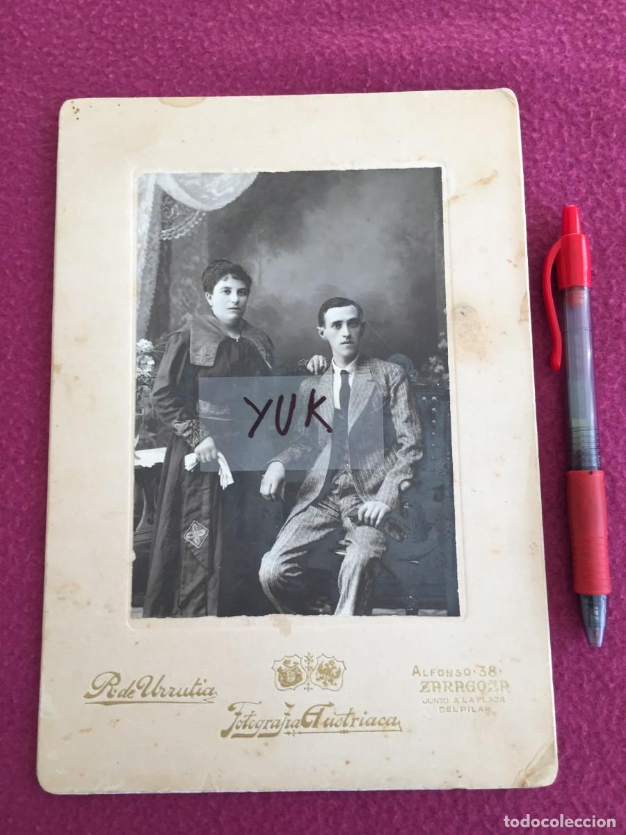 Photos of Singers: FOTO DEL CANTANTE DE OPERA ARAGONES VICTORIANO REDONDO DEL CASTILLO CON SU MUJER - ZARAGOZA - 1905'S