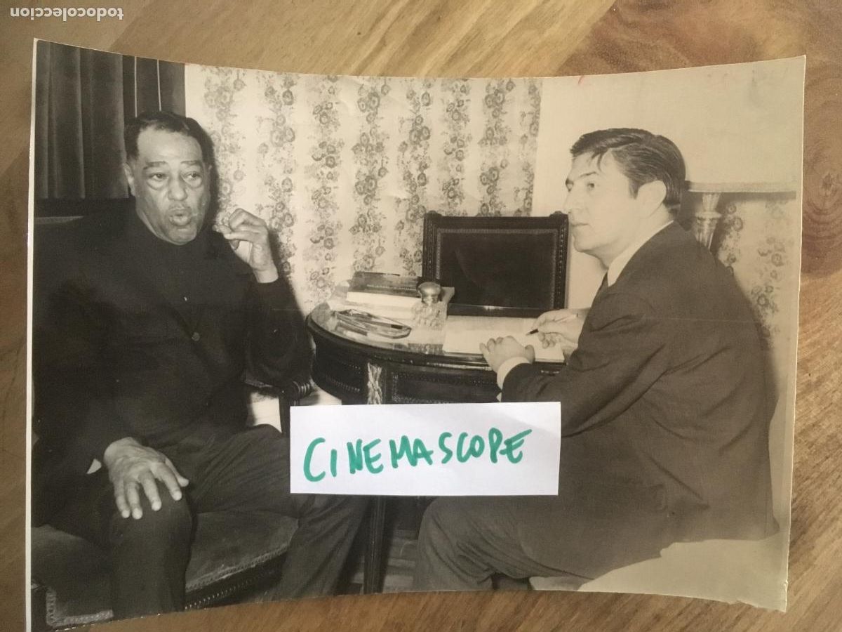 Photos of Singers: duke ellington en barcelona foto original antigua fechada en 1966 festival de jazz barcelona