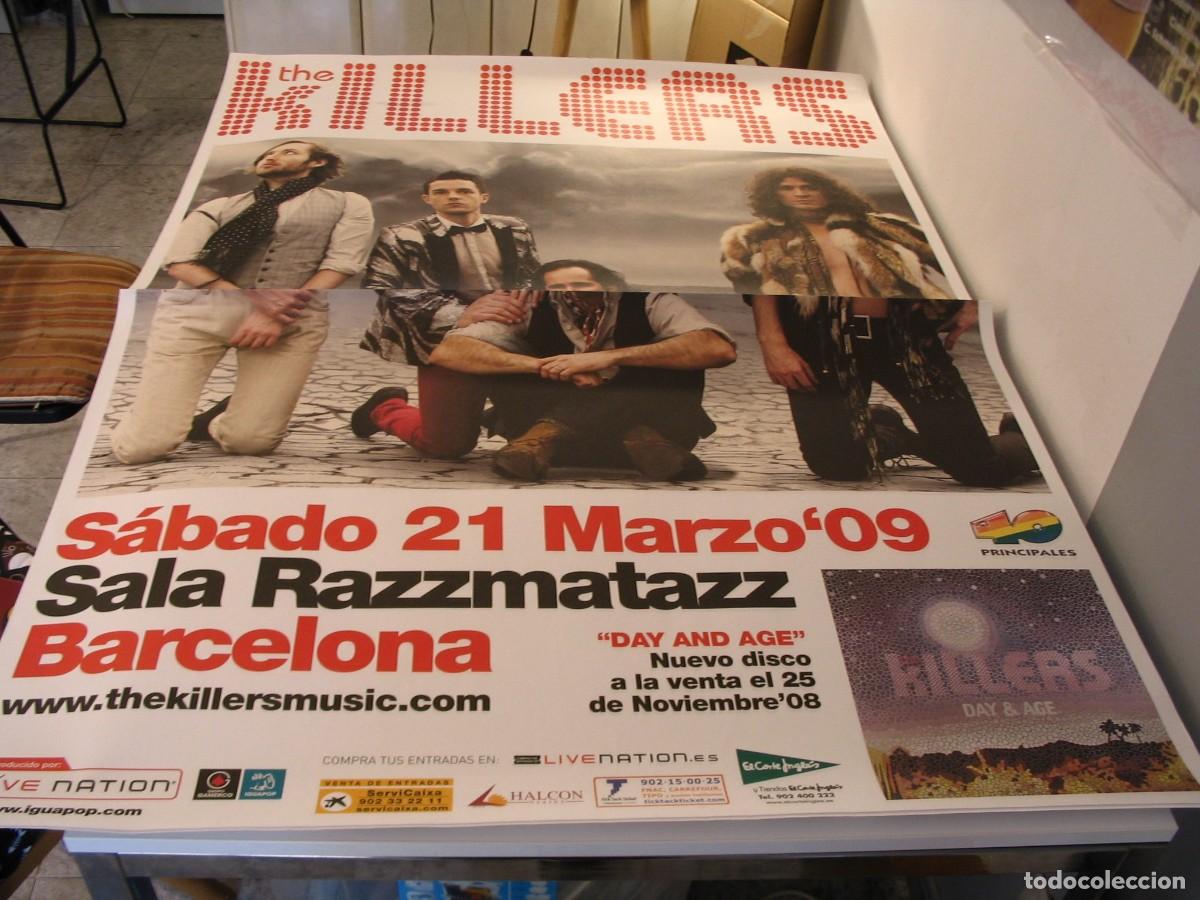 Photos de Chanteurs et Chanteuses: THE KILLERS CARTEL ORIGINAL 2009 Barcelona TOUR 140x100 26 B