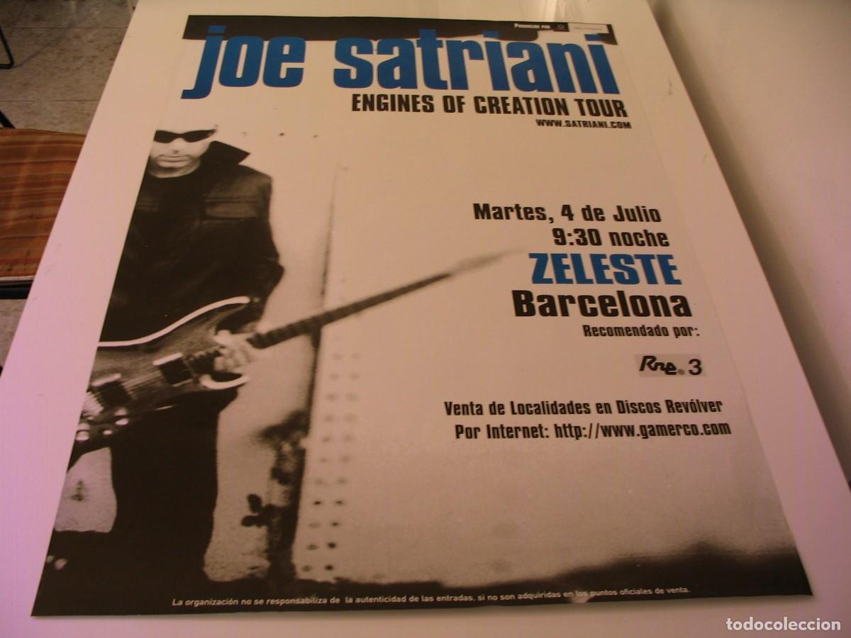 Fotos de Cantores: JOE SATRIANI CARTEL ORIGINAL 2000 Barcelona TOUR 99x68 26 B