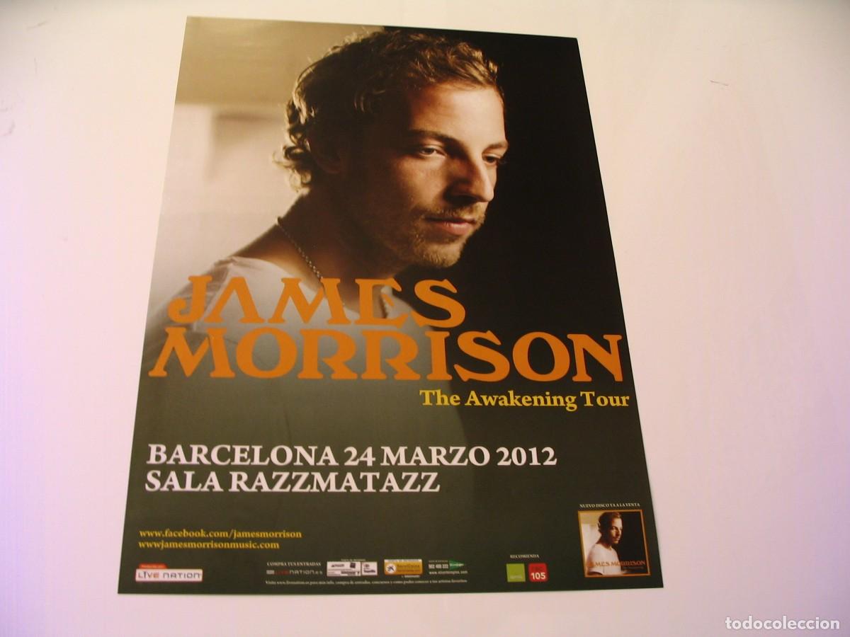 Photos de Chanteurs et Chanteuses: JAMES MORRISON CARTEL ORIGINAL 2012 Barcelona TOUR 42x30 26 B