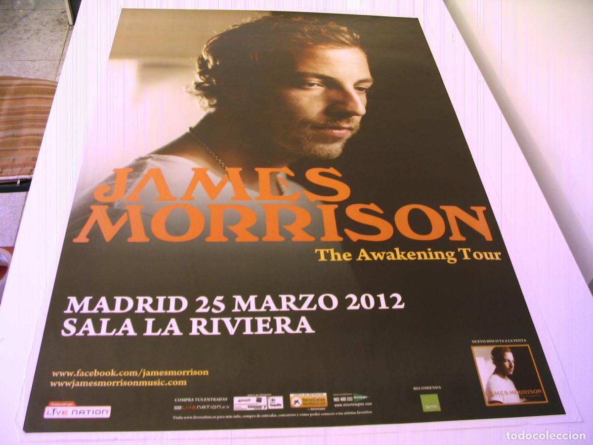 Fotos von Musikern: JAMES MORRISON CARTEL ORIGINAL 2012 Madrid TOUR 100x70 26 B