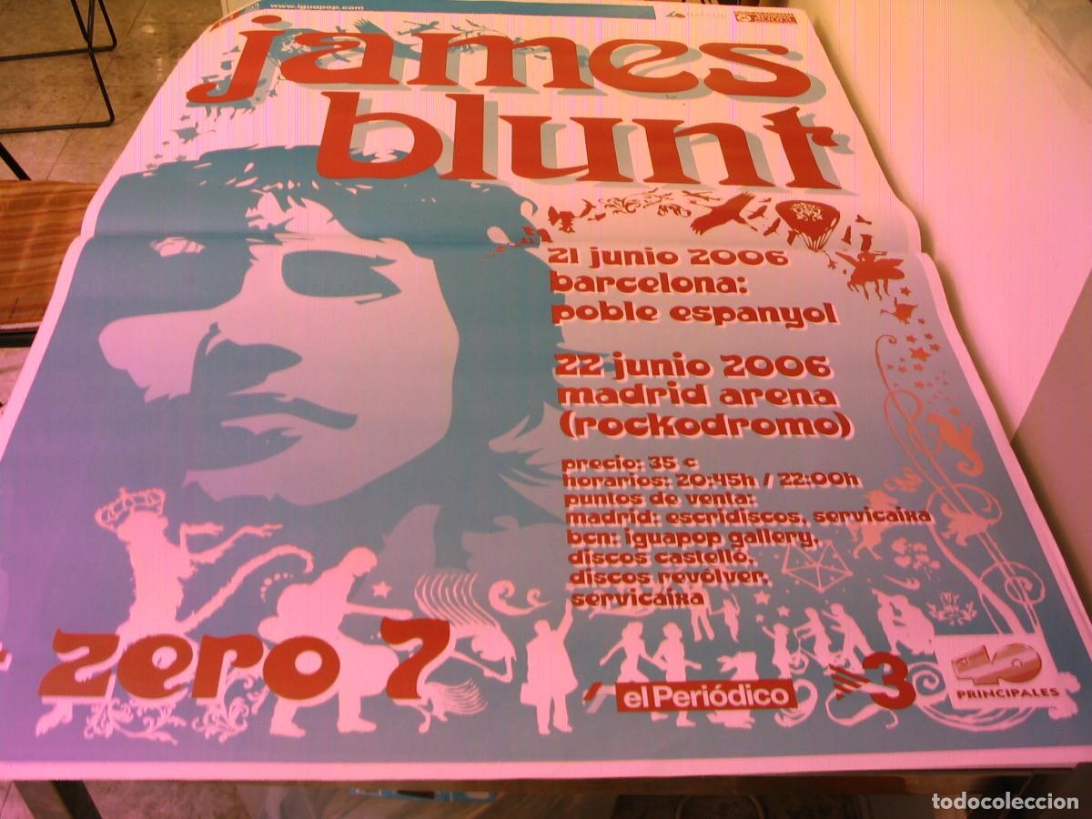 Fotos de Cantores: JAMES BLUNT CARTEL ORIGINAL Barcelona Madrid 2006 TOUR 140x100 26 B