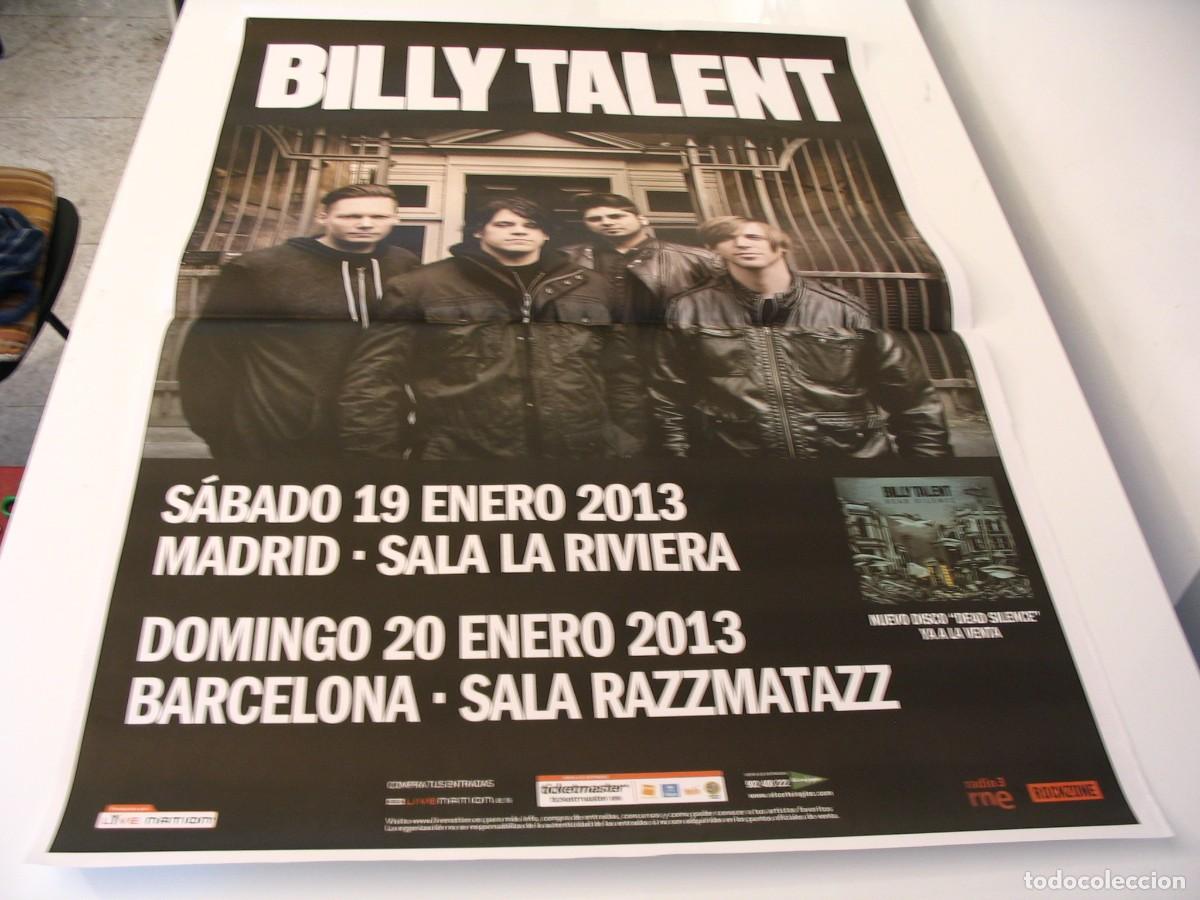 Photos de Chanteurs et Chanteuses: BILLY TALENT CARTEL ORIGINAL 2013 Barcelona Madrid TOUR 100x70 26 B