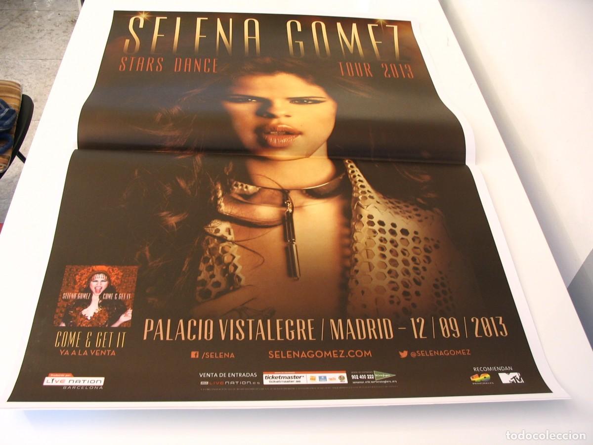 Fotos de Cantantes: SELENA GOMEZ CARTEL ORIGINAL 2013 Madrid TOUR 100x70 26 B