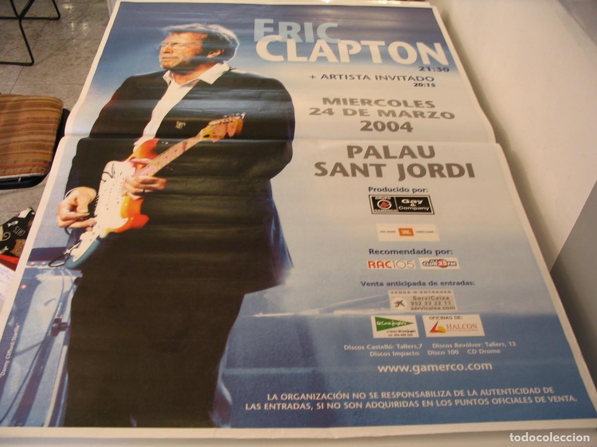 Fotos von Musikern: ERIC CLAPTON CARTEL ORIGINAL Barcelona 2004 TOUR 130x90 26 B