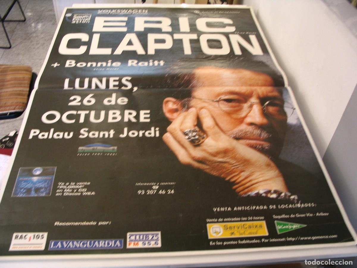 Fotos de Cantores: ERIC CLAPTON CARTEL ORIGINAL Barcelona 1998 TOUR 130x90 26 B