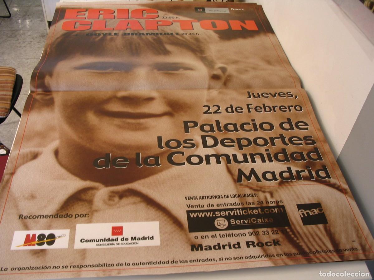 Fotos de Cantantes: ERIC CLAPTON CARTEL ORIGINAL Madrid 2001 TOUR 130x90 26 B