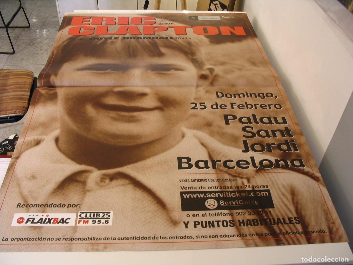Fotos de Cantantes: ERIC CLAPTON CARTEL ORIGINAL Barcelona 2001 TOUR 130x90 26 B
