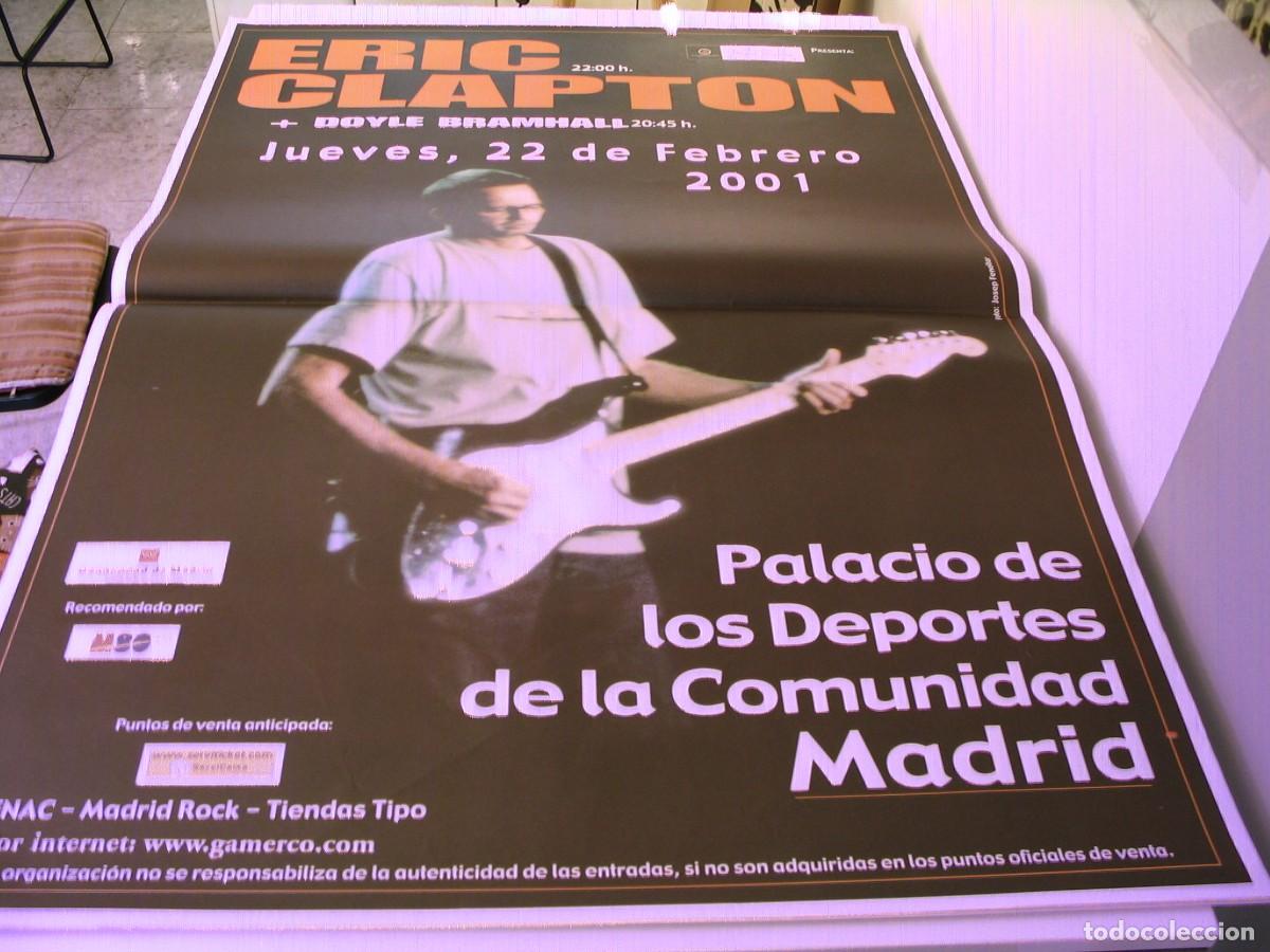 Fotos de Cantantes: ERIC CLAPTON CARTEL ORIGINAL Madrid 2001 TOUR 130x90 26 B
