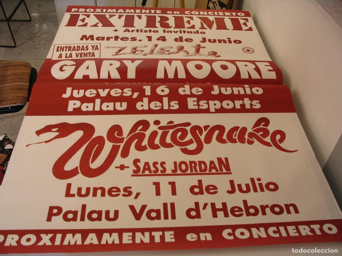 Photos de Chanteurs et Chanteuses: EXTREME Gary Moore Whitesnake CARTEL ORIGINAL Barcelona TOUR 130x90 26 B