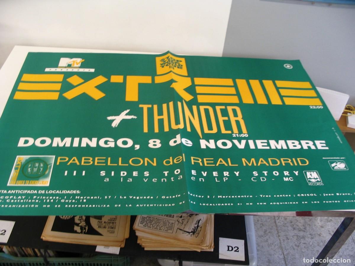 Photos de Chanteurs et Chanteuses: EXTREME + THUNDER CARTEL ORIGINAL Madrid TOUR 90x130 26 B