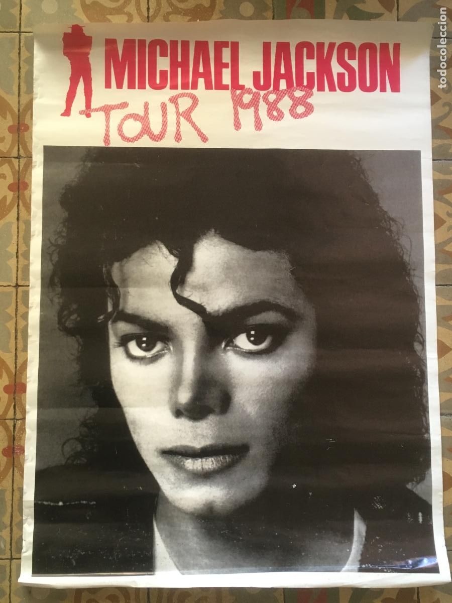 Fotos de Cantantes: michael jackson tour 1988 poster cartel original